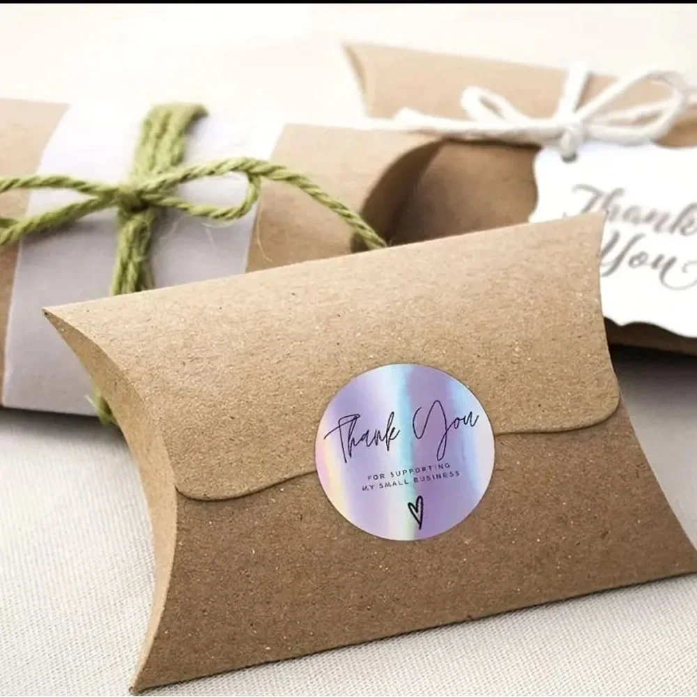 Holographic Thank You Stickers for Small Business bundle of 500